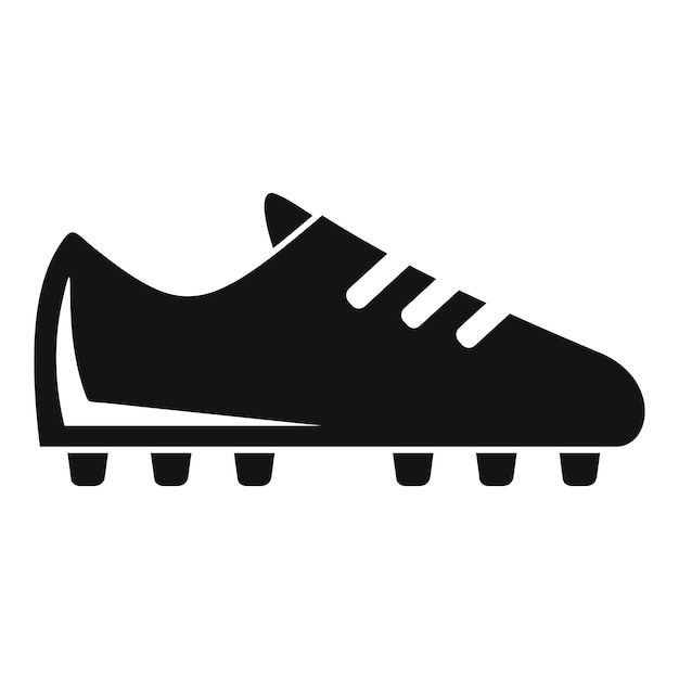 Vector icono de bota de fútbol ilustración simple del icono de vector de bota de fútbol para diseño web aislado sobre fondo blanco