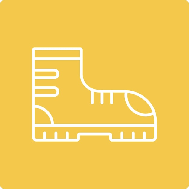 El icono de las botas de bomberos