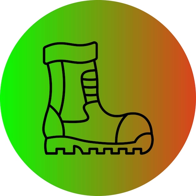 El icono de las botas de bomberos