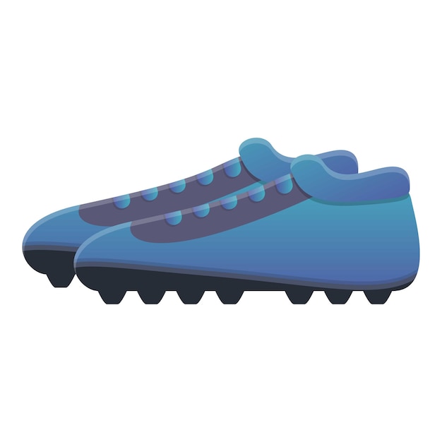 Icono de botas de fútbol con tacos Caricatura de botas de fútbol con tacos icono vectoriales para diseño web aislado sobre fondo blanco