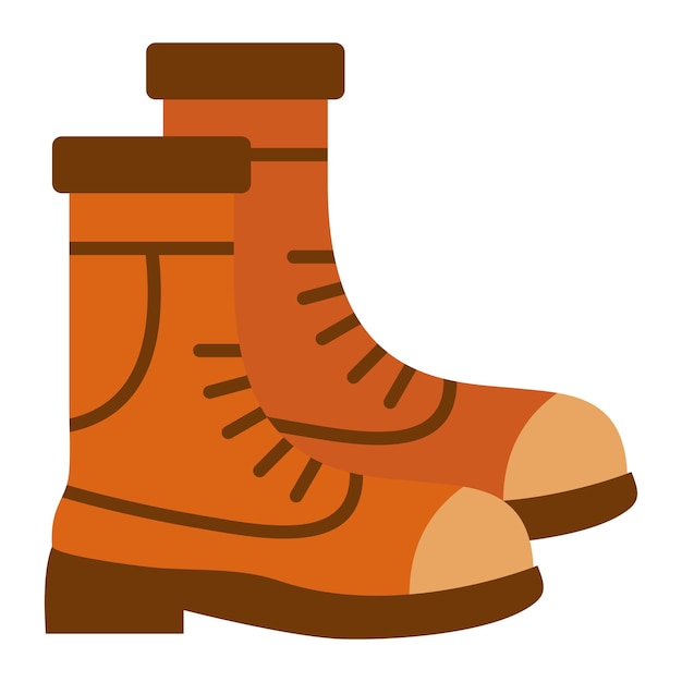 Vector el icono de las botas de otoño