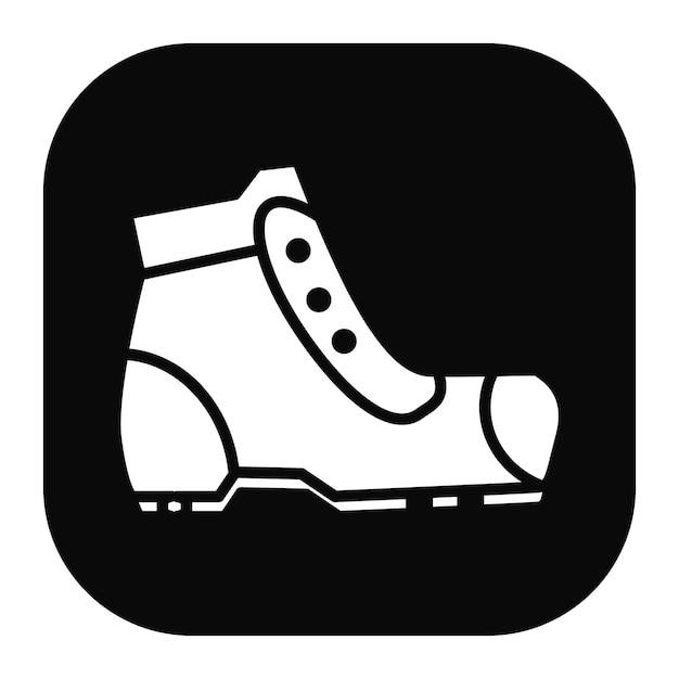 El icono de las botas de senderismo
