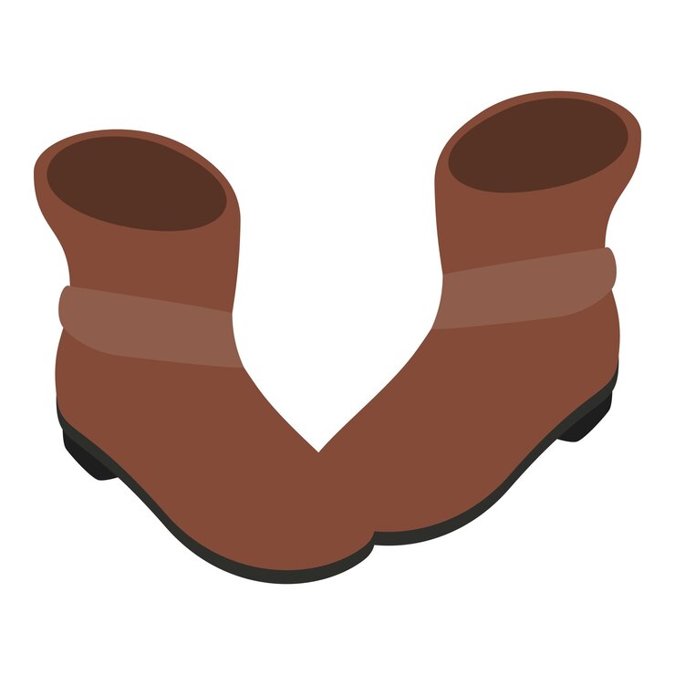 Vector icono de botas de tobillo ilustración isométrica del icono de vector de botas de tobillo para web