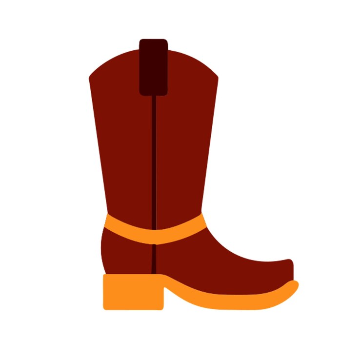 Vector el icono de las botas de vaquero