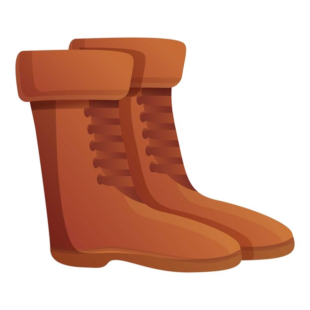 Vector icono de botas de viaje de safari icono vectorial de botas de viaje de safari para diseño web aislado en fondo blanco