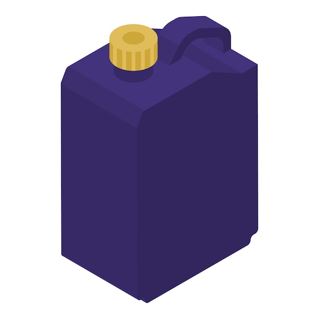 Icono de bote de aceite de motor Isométrico del icono de vector de bote de aceite de motor para diseño web aislado sobre fondo blanco