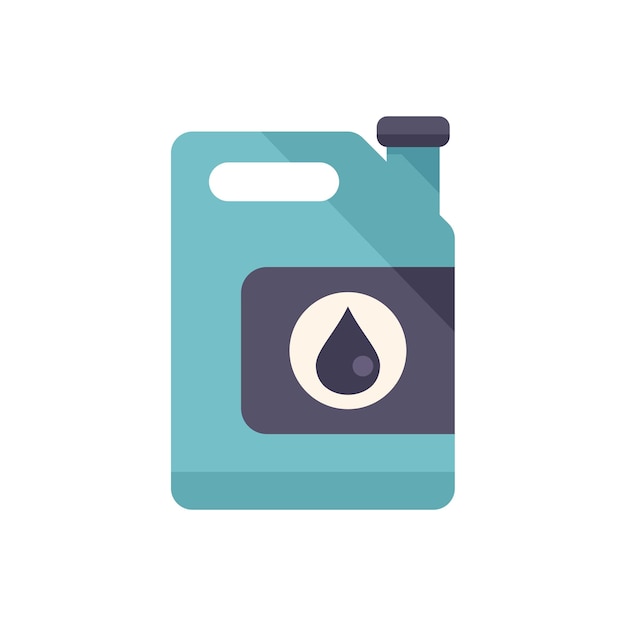 Icono de bote de aceite vector plano Clima terrestre Desastre de calentamiento aislado