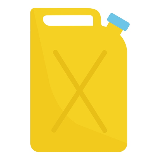 Icono de bote de combustible vector de dibujos animados Motor de coche Pistón de motor
