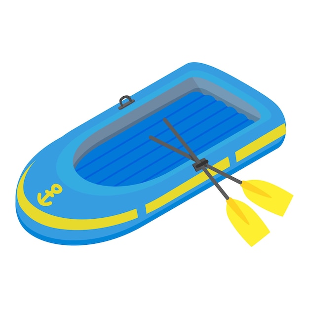 Icono de bote de goma Isométrico del icono de vector de bote de goma para diseño web aislado sobre fondo blanco