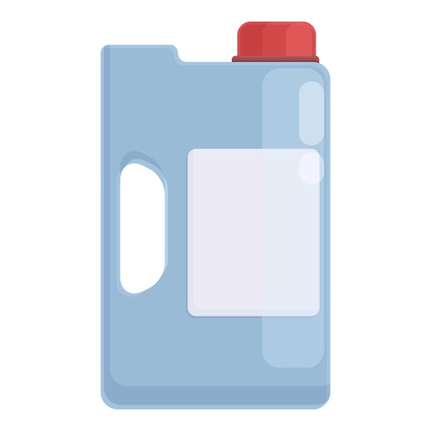 Icono de bote limpiador vector de dibujos animados Botella líquida Limpieza doméstica