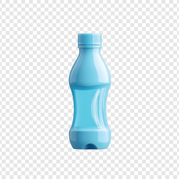 Icono de botella en 3D en un fondo transparente