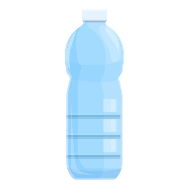 Icono de botella de agua Caricatura de icono de vector de botella de agua para diseño web aislado sobre fondo blanco