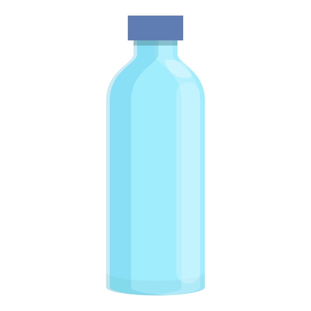 Icono de botella de agua Icono vectorial de caricatura de botella De agua para diseño web aislado en fondo blanco