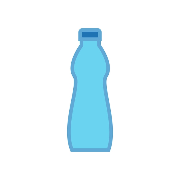 icono de botella de agua plantilla vectorial logotipo colección de moda diseño plano