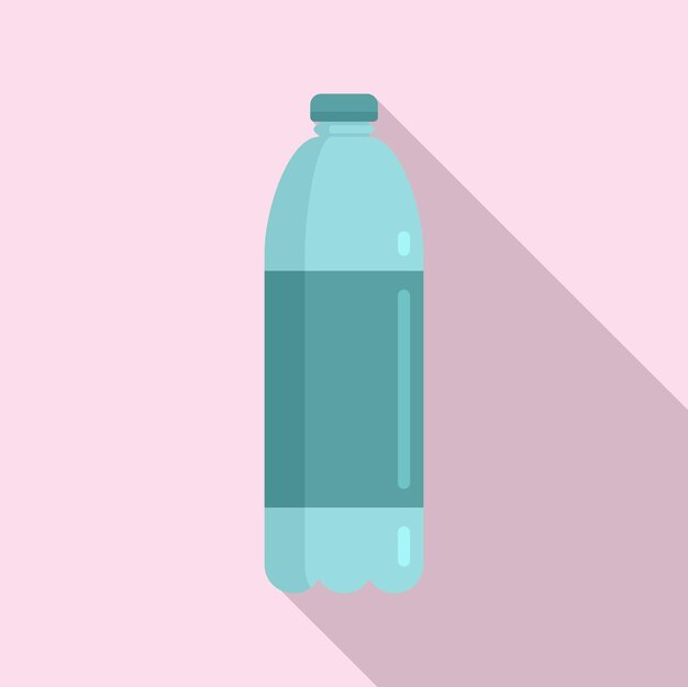 Icono de botella de agua de supervivencia Ilustración plana del icono de vector de botella de agua de supervivencia para diseño web