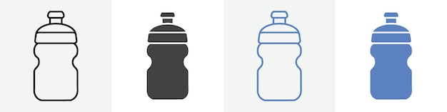 icono de botella de agua Vector de símbolo o signo de grupo