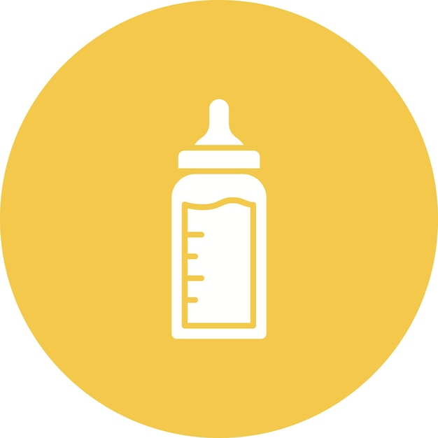 El icono de la botella de bebé