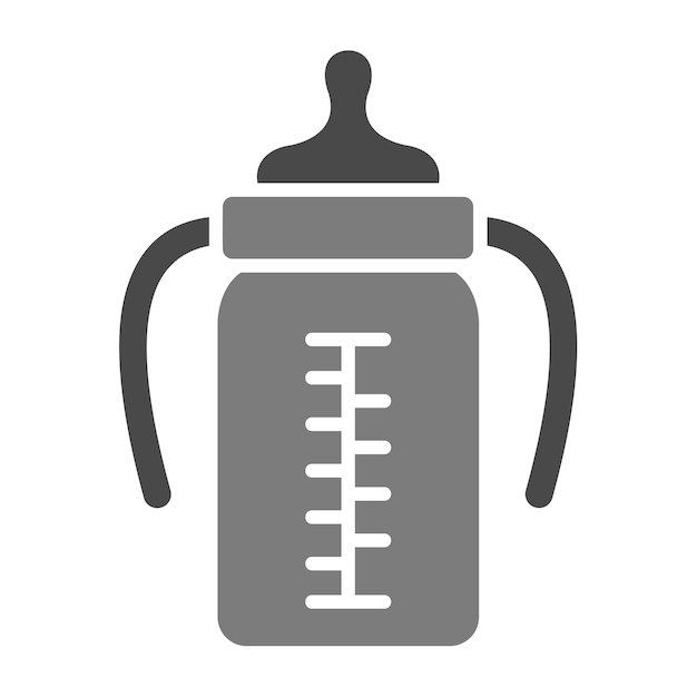 El icono de la botella de bebé