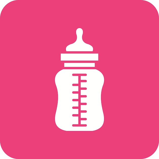 El icono de la botella de bebé
