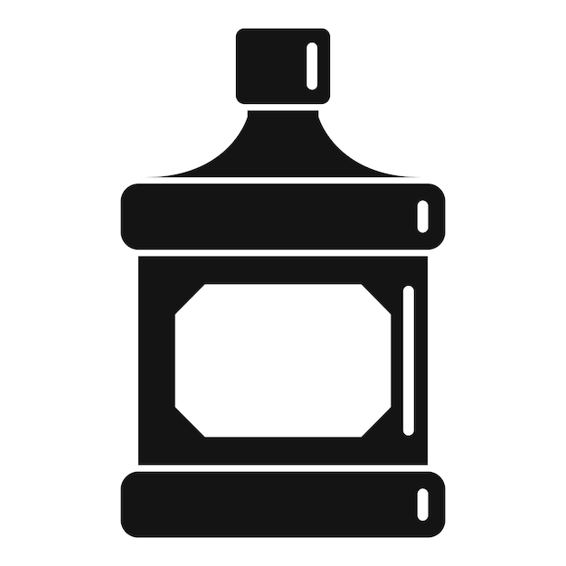 Icono de botella de bebida Ilustración simple del icono de vector de botella de bebida para diseño web aislado sobre fondo blanco