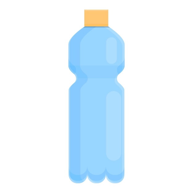 Icono de botella biológica de plástico biodegradable Caricatura de icono de vector de botella biológica de plástico biodegradable para diseño web aislado sobre fondo blanco