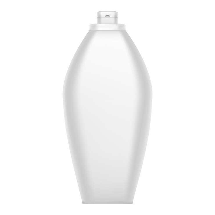 Vector icono de botella de champú blanco ilustración realista del icono de vector de botella de champú blanco para diseño web
