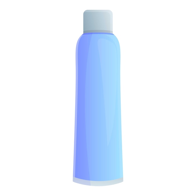 Icono de botella de champú Caricatura de icono de vector de botella de champú para diseño web aislado sobre fondo blanco