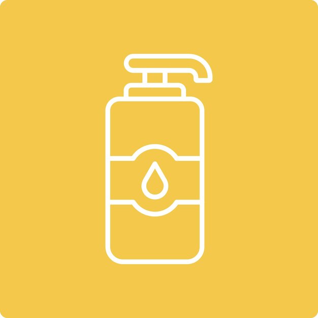 El icono de la botella de champú