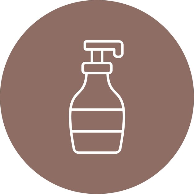 El icono de la botella de champú
