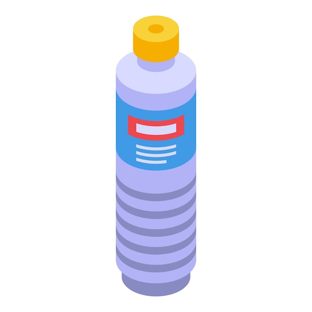 Icono de botella de desinfección Isométrico del icono de vector de botella de desinfección para diseño web aislado sobre fondo blanco