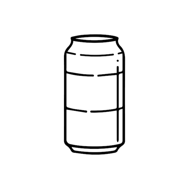 Icono de botella diseño de símbolo de ilustración vectorial de estilo de línea de fondo blanco