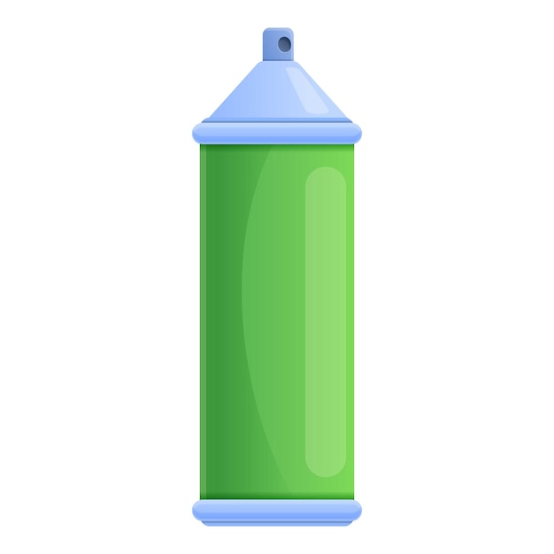 Icono de botella de gas de desinfección de metal Caricatura de icono de vector de botella de gas de desinfección de metal para diseño web aislado sobre fondo blanco