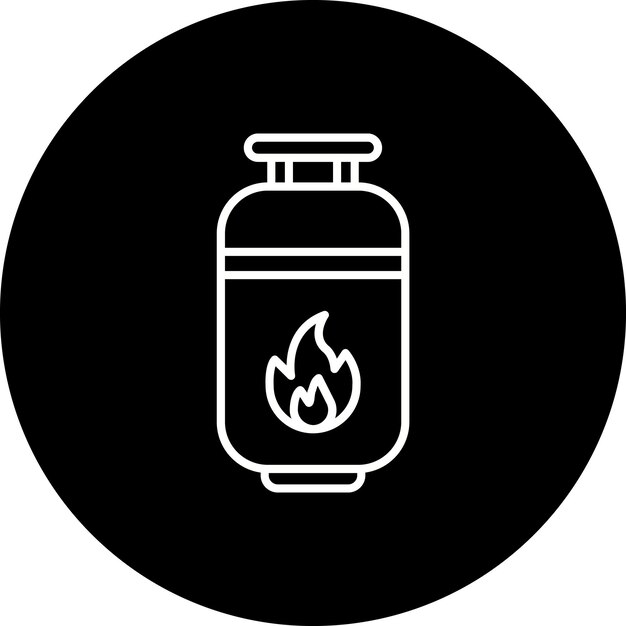 Icono de la botella de gas