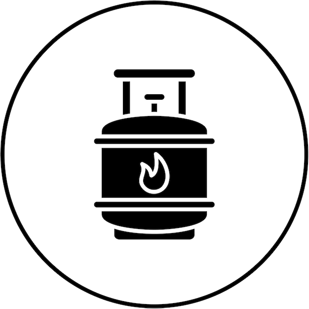 Icono de la botella de gas