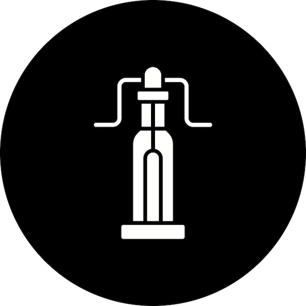 El icono de la botella de gas
