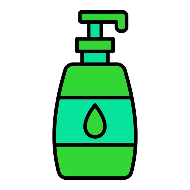 El icono de la botella de jabón