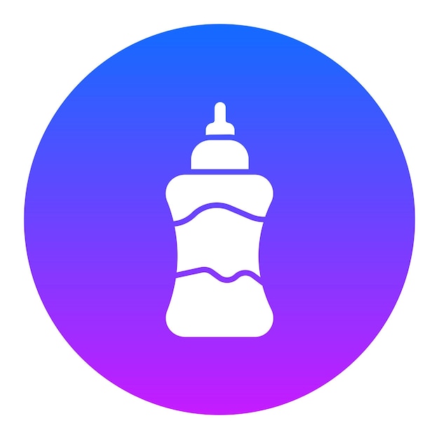 El icono de la botella de leche