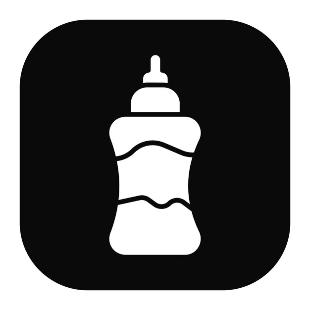 El icono de la botella de leche