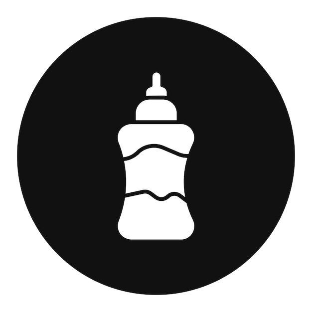 El icono de la botella de leche