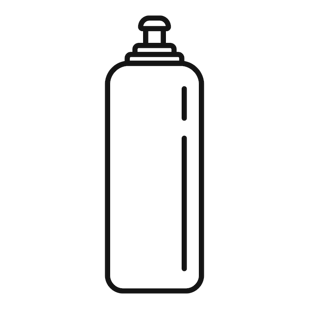 Icono de botella de lejía Icono de vector de botella de lejía de contorno para diseño web aislado sobre fondo blanco
