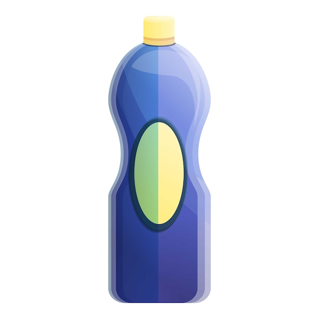Icono de botella de limpiador de baño Icono vectorial de botella del limpiador del baño para el diseño web aislado sobre fondo blanco