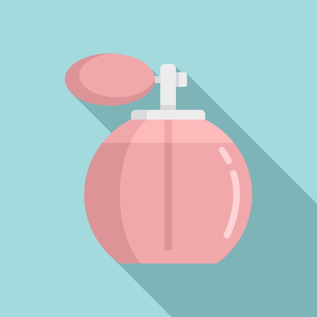 Icono de botella de perfume francés Ilustración plana del icono de vector de botella de perfume francés para diseño web