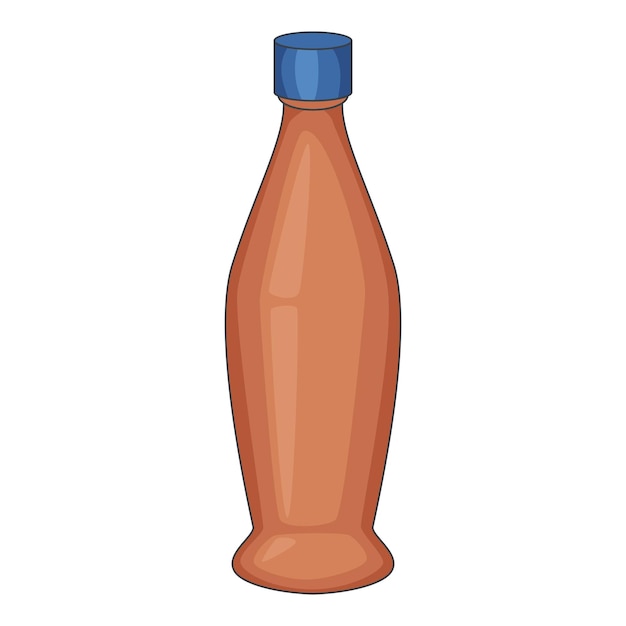 Vector icono de botella de perfume ilustración de dibujos animados de icono de vector de botella de perfume para diseño web