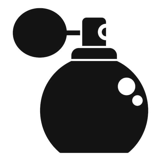 Icono de botella de perfume vector simple Tratamiento hembra