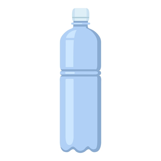 Vector icono de botella de plástico de color plano vectorial