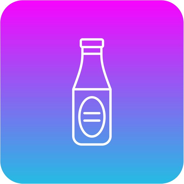 El icono de la botella de salsa