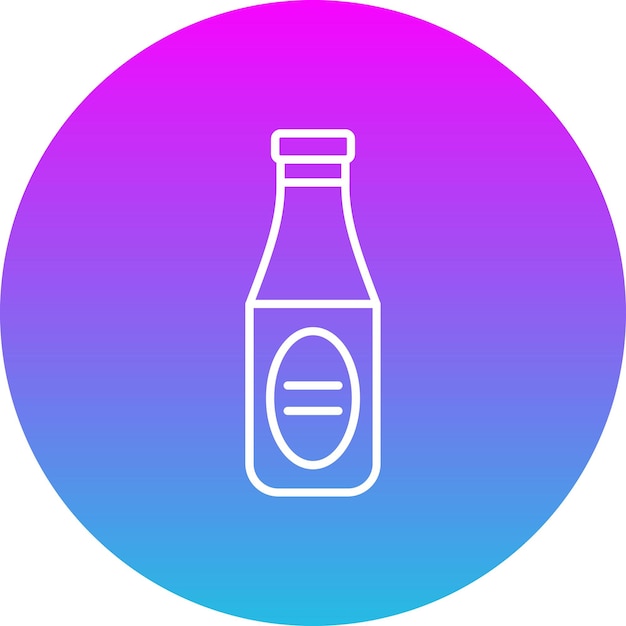 El icono de la botella de salsa
