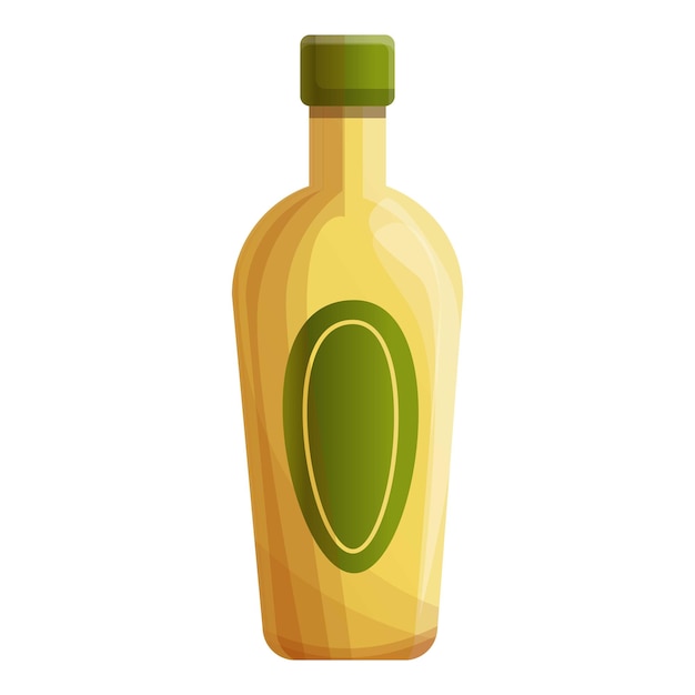 Icono de botella de tequila Caricatura de icono de vector de botella de tequila para diseño web aislado sobre fondo blanco