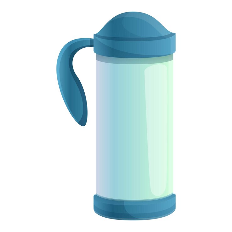 Vector icono de botella termo de cocina caricatura de icono de vector de botella termo de cocina para diseño web aislado sobre fondo blanco