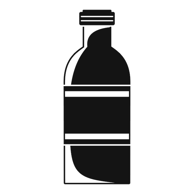 Vector icono de botella de tomate ilustración sencilla del ícono vectorial de botela de tomate para el diseño web aislado en fondo blanco